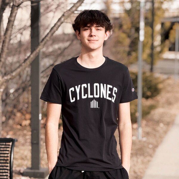 Champion® 5 Bar Black T-Shirt